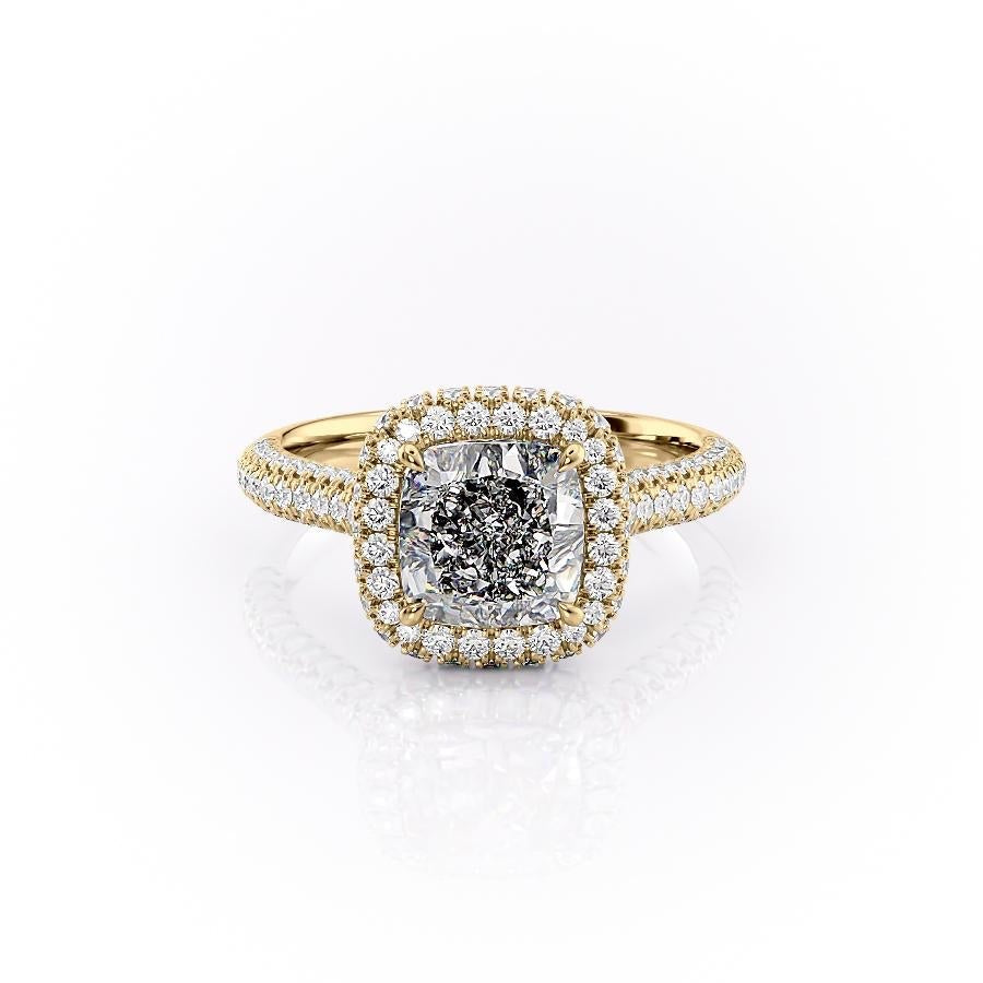 Cushion Cut Lab Diamond Full Set