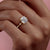 Cushion Cut Lab Diamond Ring, Delicate Vintage Style