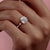 Cushion Cut Lab Diamond Ring, Delicate Vintage Style