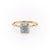 Cushion Cut Lab Diamond Ring, Delicate Vintage Style