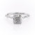 Cushion Cut Lab Diamond Ring, Delicate Vintage Style