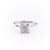 Cushion Cut Lab Diamond Ring, Hidden Halo Design