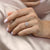 Cushion Cut Lab Diamond Shoulder Set Ring With Hidden Halo