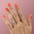Cushion Cut Lab Diamond Stone Set Shoulders With Milgrain Edge