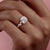 Cushion Cut Lab Diamond With Hidden Halo And Side Stones