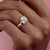 Cushion Cut Lab Diamond With Hidden Halo And Side Stones