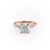 Cushion Cut Lab Diamond With Hidden Halo And Side Stones