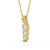 Drop 3 Stone Pendant 0.75ct