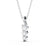 Drop 3 Stone Pendant 0.75ct