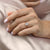 Elongated Cushion Cut Lab Diamond Engagement Ring, Hidden Halo