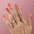 Elongated Cushion Cut Lab Diamond Engagement Ring, Twig Design