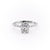 Elongated Cushion Cut Lab Diamond Engagement Ring With Hidden Halo