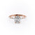 Elongated Cushion Cut Lab Diamond Engagement Ring With Hidden Halo