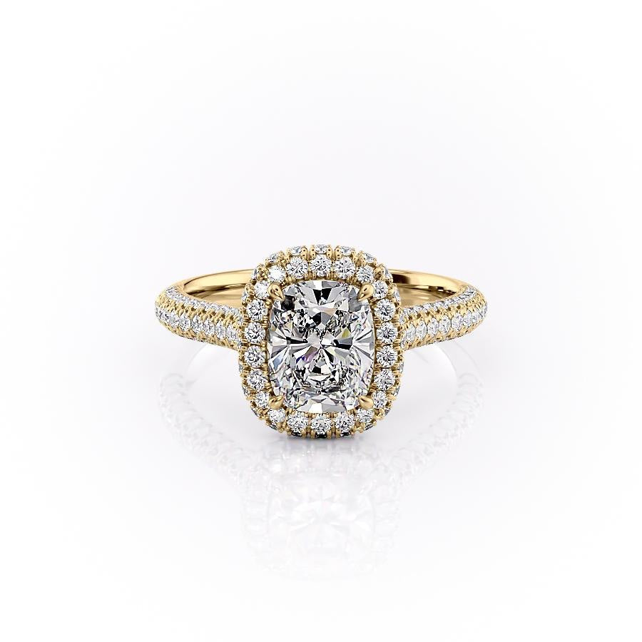 Elongated Cushion Cut Lab Diamond, Full Set