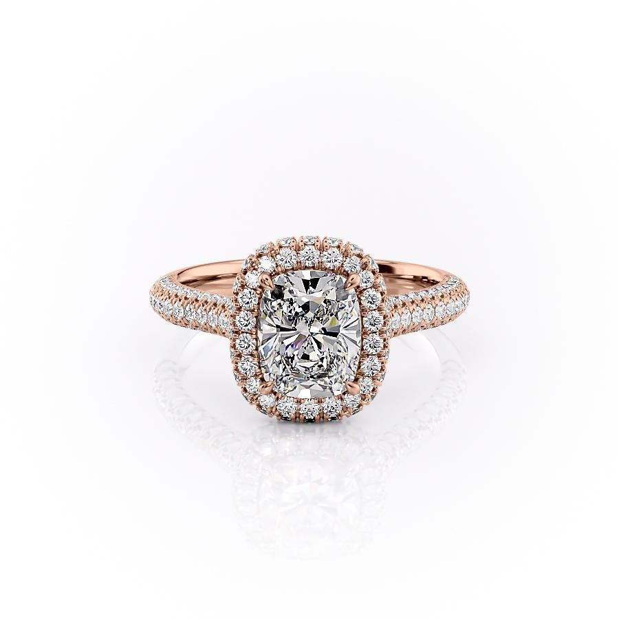 Elongated Cushion Cut Lab Diamond, Full Set