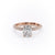 Elongated Cushion Cut Lab Diamond Pavé Set Shoulders With Hidden Halo