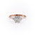 Elongated Cushion Cut Lab Diamond Shoulder Set Ring Vintage Design