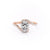 Elongated Cushion Cut Lab Diamond Twist Ring