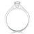 Emerald Cut Lab Diamond Engagement Ring, Classic Style