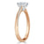 Emerald Cut Lab Diamond Engagement Ring, Classic Style