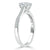 Emerald Cut Lab Diamond Engagement Ring, Classic Style