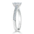 Emerald Cut Lab Diamond Engagement Ring, Classic Style
