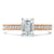 Emerald Cut Lab Diamond Engagement Ring, Classic Style