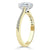 Emerald Cut Lab Diamond Engagement Ring, Classic Style