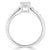 Emerald Cut Lab Diamond Engagement Ring, Tiffany Style