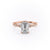 Emerald Cut Lab Diamond Engagement Ring, Vintage Design
