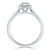Emerald Cut Lab Diamond Halo Engagement Ring