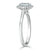 Emerald Cut Lab Diamond Halo Engagement Ring