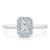Emerald Cut Lab Diamond Halo Engagement Ring