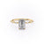 Emerald Cut Lab Diamond Ring, Delicate Vintage Style