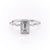 Emerald Cut Lab Diamond Ring, Delicate Vintage Style