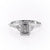 Emerald Cut Lab Diamond Shoulder Set Ring Vintage Design