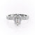 Emerald Cut Lab Diamond Stone Set Shoulders With Milgrain Edge
