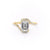 Emerald Cut Lab Diamond Twist Ring