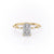 Emerald Cut Lab Diamond With Stone Set Shoulders