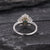 Emerald & Lab Diamond Cocktail Ring, Vintage Inspired