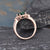 Emerald & Lab Diamond Vintage Inspired Ring