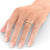Half Eternity Ring, Cherry Blossom Vintage Design