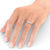 Half Eternity Ring, Offset Round Cut Stones