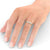 Half Eternity Ring, Offset Round Cut Stones