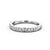 Half Eternity Ring, Round Cut Vintage Design
