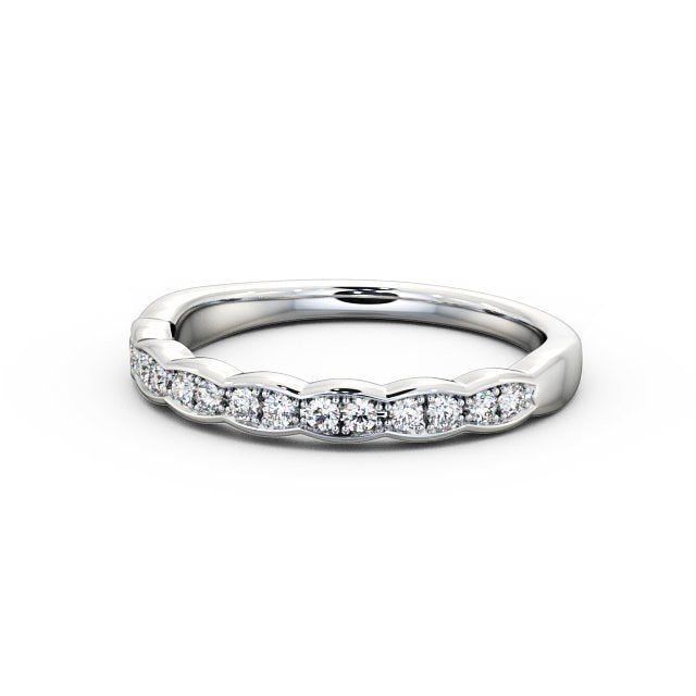 Half Eternity Ring, Round Cut Vintage Design