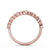 Half Eternity Ring, Round Cut Vintage Design