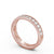 Half Eternity Ring, Vintage Design, Milgrain Edge