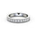 Half Eternity Ring, Vintage Design, Milgrain Edge