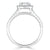 Heart Cut Lab Diamond Engagement Ring, Classic Halo